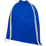 Рюкзак со шнурком Oregon из хлопка плотностью 140 г/м2, синий