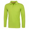 Рубашка поло Slazenger Point мужская с длинным рукавом, зеленое яблоко, размер M (50)