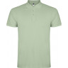Рубашка поло Roly Star мужская, припыленный зеленый, размер L (52)