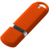 USB-флешка на 512 Mb с покрытием soft-touch, оранжевый