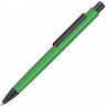 Металлическая шариковая ручка soft touch UMA Ellipse gum, зеленый