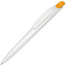 Ручка шариковая пластиковая UMA Stream, белый/охра