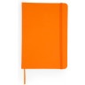 Блокнот А6 CORAL в твердой обложке из кожзама, оранжевый