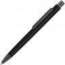 Металлическая шариковая ручка soft touch UMA Ellipse gum, черный
