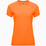 Футболка Roly Bahrain женская, неоновый оранжевый, размер S (40-42)
