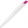 Ручка шариковая пластиковая UMA Stream, белый/розовый
