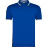 Рубашка поло Roly Montreal мужская, королевский синий/белый, размер S (46)