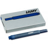  Картриджи LAMY д/пер ручки T10, синий, 5 шт.