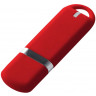 USB-флешка на 2 ГБ с покрытием soft-touch, красный