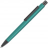Металлическая шариковая ручка soft touch UMA Ellipse gum, бирюзовый