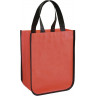 Маленькая ламинированная сумка для покупок, красный