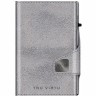 Кожаный кошелек TRU VIRTU CLICK&SLIDE Glitter Silvergray, серебристо-серый