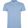  Рубашка поло Roly Star мужская, небесно-голубой, размер S (48)