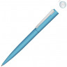 Металлическая шариковая ручка soft touch UMA Brush gum, голубой