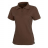 Женская футболка-поло Elevate Calgary с коротким рукавом, шоколадный коричневый, размер XS (40)