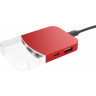 USB хаб Xoopar Mini iLO Hub, красный