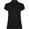 Рубашка поло Roly Star женская, черный, размер 3XL (54)
