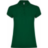  Рубашка поло Roly Star женская, бутылочный зеленый, размер M (42)