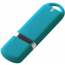 USB-флешка на 2 ГБ с покрытием soft-touch, голубой