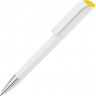 Ручка шариковая UMA EFFECT SI, белый/желтый