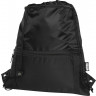 Изолированная сумка со шнурком Adventure объемом 9 л из переработанных материалов, соответствующих стандарту GRS, черный