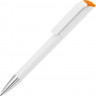 Ручка шариковая UMA EFFECT SI, белый/оранжевый