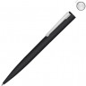 Металлическая шариковая ручка soft touch UMA Brush gum, черный