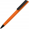 Ручка пластиковая шариковая C1 софт-тач, оранжевый