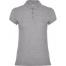  Рубашка поло Roly Star женская, серый меланж, размер XL (48)