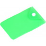 Прозрачный кармашек PVC, зеленый цвет