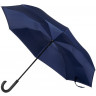 Зонт-трость наоборот Inversa, полуавтомат, темно-синий
