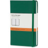 Записная книжка Moleskine Classic (в линейку) в твердой обложке, Pocket (9x14 см), зеленый