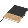 Блокнот Journalbooks Evora формата A5 из пробки и термополиуретана, черный