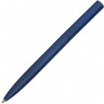 Шариковая металлическая ручка Lettertone Minimalist софт-тач, темно-синяя