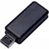 USB-флешка промо на 4 Гб прямоугольной формы, выдвижной механизм, черный
