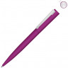 Металлическая шариковая ручка soft touch UMA Brush gum, розовый