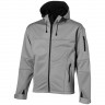 Куртка софтшел Slazenger Match мужская, серый/черный, размер S (48)