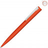 Металлическая шариковая ручка soft touch UMA Brush gum, оранжевый