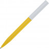 Шариковая ручка Unix из переработанной пластмассы, синие чернила, желтый