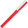Ручка пластиковая шариковая трехгранная Nook с подставкой для телефона в колпачке, красный/белый