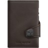 Кожаный кошелек TRU VIRTU CLICK&SLIDE Nappa Brown, коричневый/серебристый