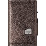 Кожаный кошелек TRU VIRTU CLICK&SLIDE Brown Metallic, коричневый металлик/коричневый