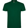  Рубашка поло Roly Star мужская, бутылочный зеленый, размер S (48)