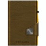 Кожаный кошелек TRU VIRTU CLICK&SLIDE Caramba Mossgreen, темно-зеленый/золотой