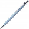 Ручка шариковая Pierre Cardin ACTUEL с кнопочным механизмом, голубой/серебристый