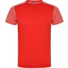 Спортивная футболка Roly Zolder детская, красный/меланжевый красный, размер 4 (104-116)