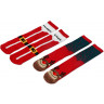 Набор носков с рождественской символикой в мешке мужские, 2 пары, красный, размер 40-43
