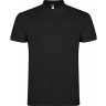  Рубашка поло Roly Star мужская, черный, размер S (48)