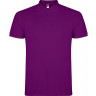  Рубашка поло Roly Star мужская, фиолетовый, размер S (48)