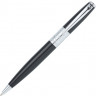 Ручка шариковая Pierre Cardin BARON с поворотным механизмом, черный/серебристый